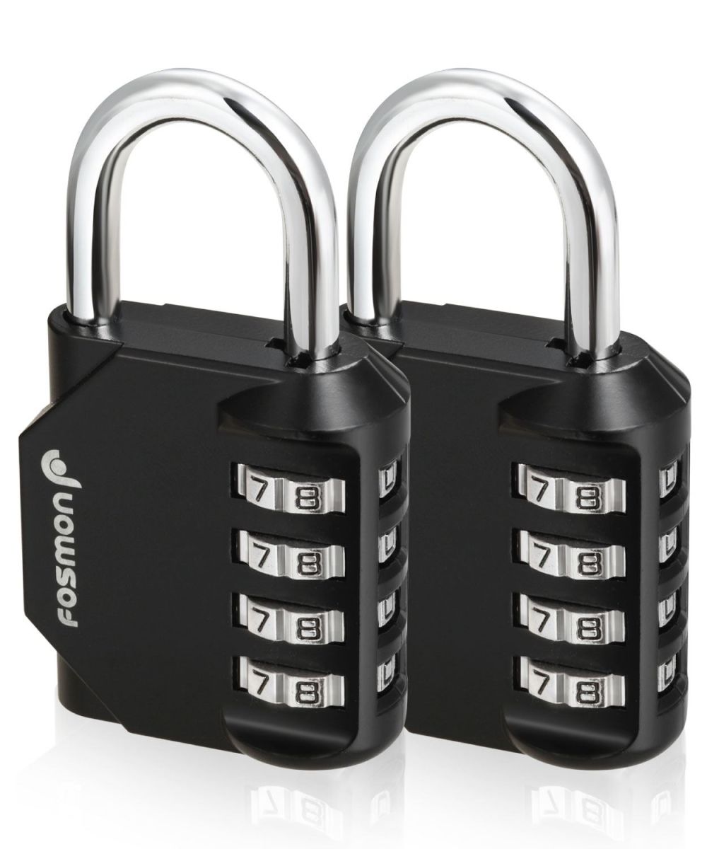 2PACK Outdoor 4-Digit Combination Lock Padlock Password Travel School Gym Locker 