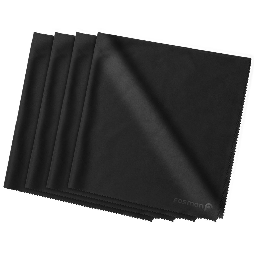 24 Pack 144pc, Black Multi Color UTowels 16in x 16in Microfiber Cleaning Cloth 