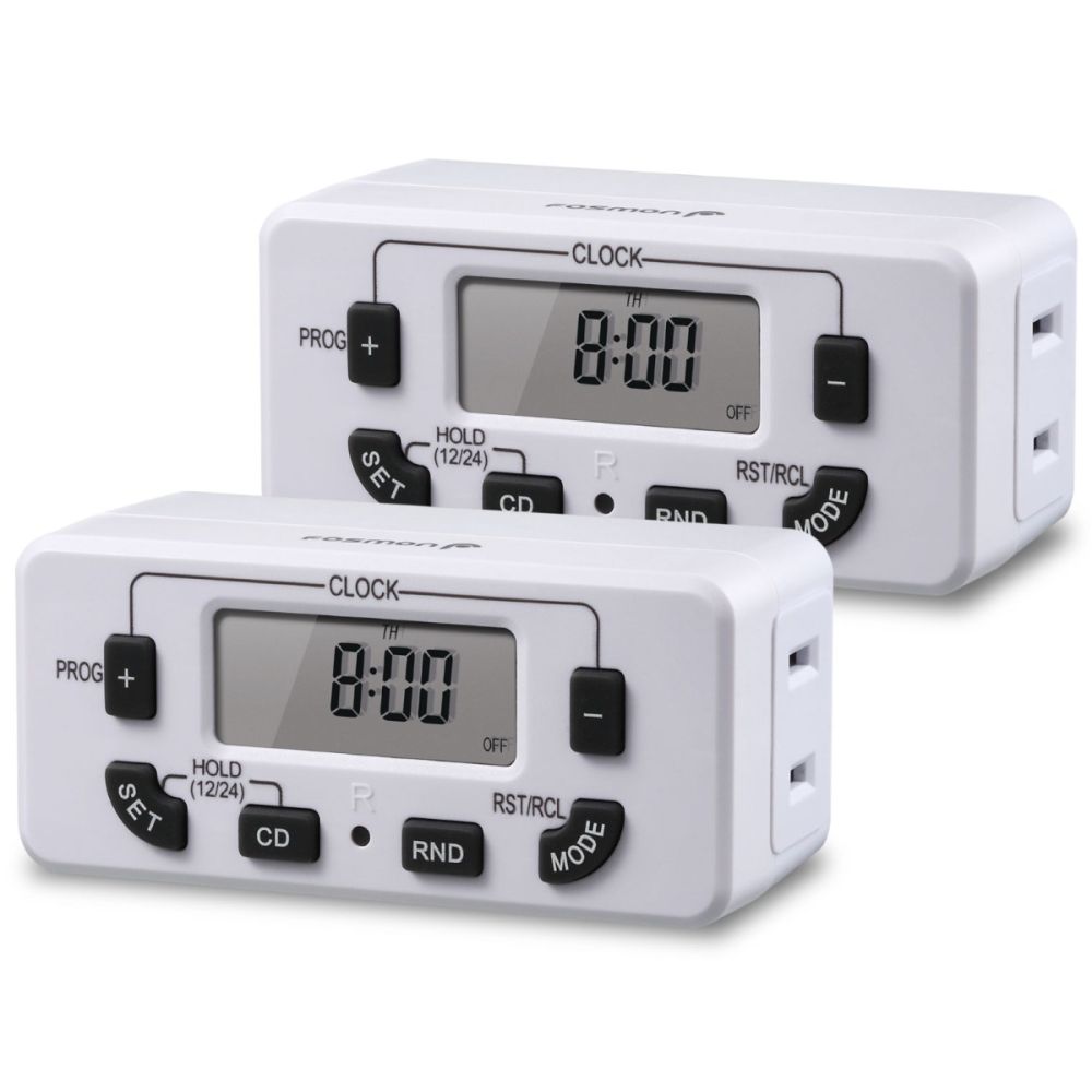 Fosmon [ETL Listed] 125V/15A/60Hz Weekly Programmable Timer