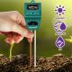 3 in 1 Meter - Measure Soil pH Level, Moisture Content, Light Amount for plants, flowers, vegetable gardens and lawns