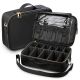 Fosmon Travel Organizer Cosmetic Case with Adjustable Dividers - Medium