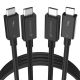 Fosmon 40Gbps Thunderbolt 4 Cable (USB-C to USB-C) - 3.3ft - 2 Pack