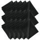 Microfiber Cleaning Cloth - 6 x 7 inches - Black - 15 Pack