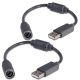 Replacement Dongle USB Breakaway Cables for Xbox 360 Wired Controllers (2 Pack)