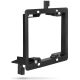 Dual 2-Gang Low Voltage Wall Plate Mounting Bracket