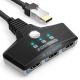 3x1 HDMI 2.0 Switch with 3FT Braided Pigtail Cable (4k@60Hz, 3D) - Space Gray