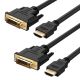 DVI-D to HDMI Cord Bi-Directional Gold Plated High Speed HDMI (Type A) to DVI for HDTV, Apple TV, Smart TV, PS3/PS4, Xbox One X/One S/360, Wii U - 6 FT - 2 PACK