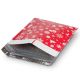 #2 Christmas Poly Bubble Mailer 8.5 x 12 inches, Lightweight Water/Dust/Shock/Tear Resistant Padded Shipping Envelopes - Xmas Red White Snow