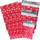 #0#2#5 Christmas Poly Bubble Mailer Combo 6.5x10-5pc / 8.5x11-5pc / 10.5x16-5pc, Water Resistant Padded Shipping Envelopes - Xmas Red White Snow