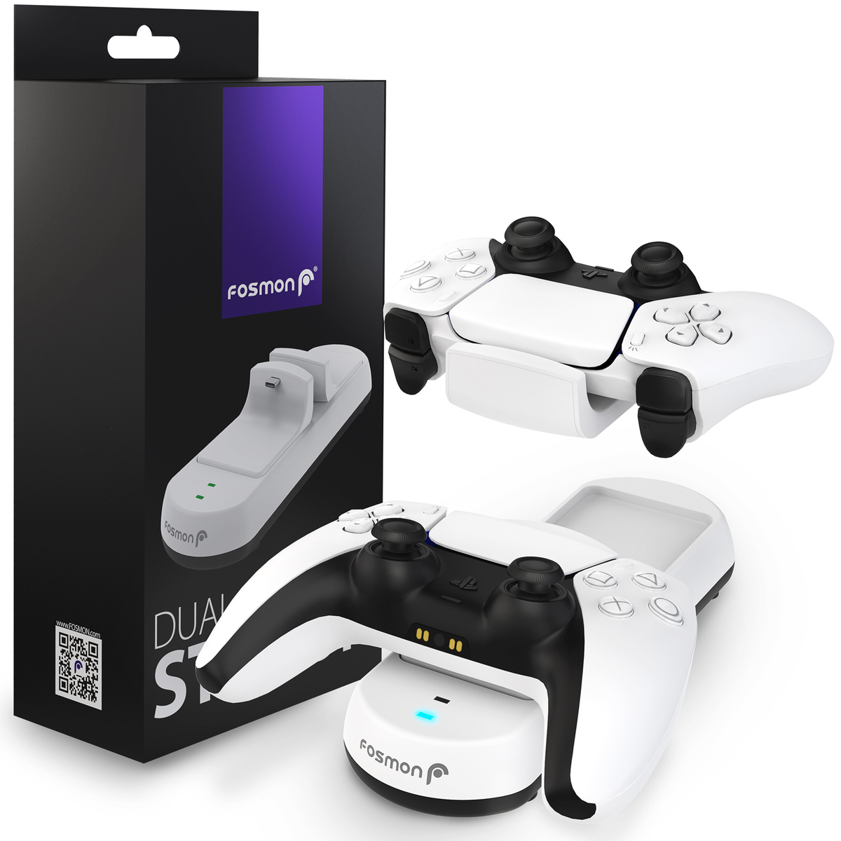 Fosmon Reveals New Dual Charging Station for Sony PlayStation 5 DualSense Controllers