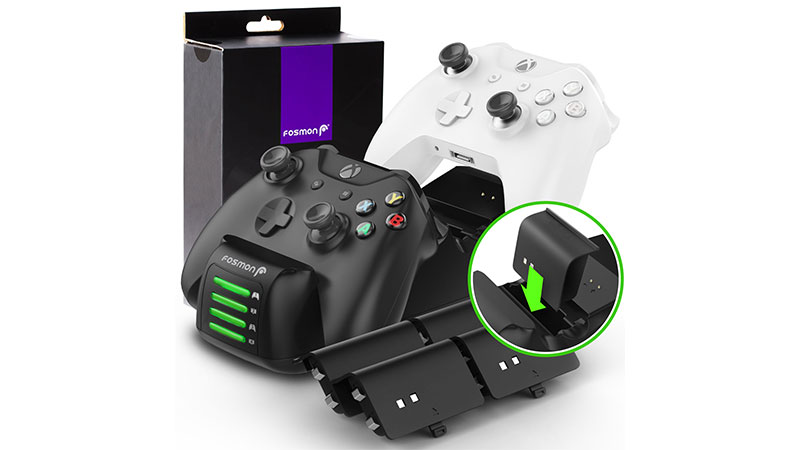 Fosmon's Quad Xbox Controller Charging Station is Every Gamer's Altar