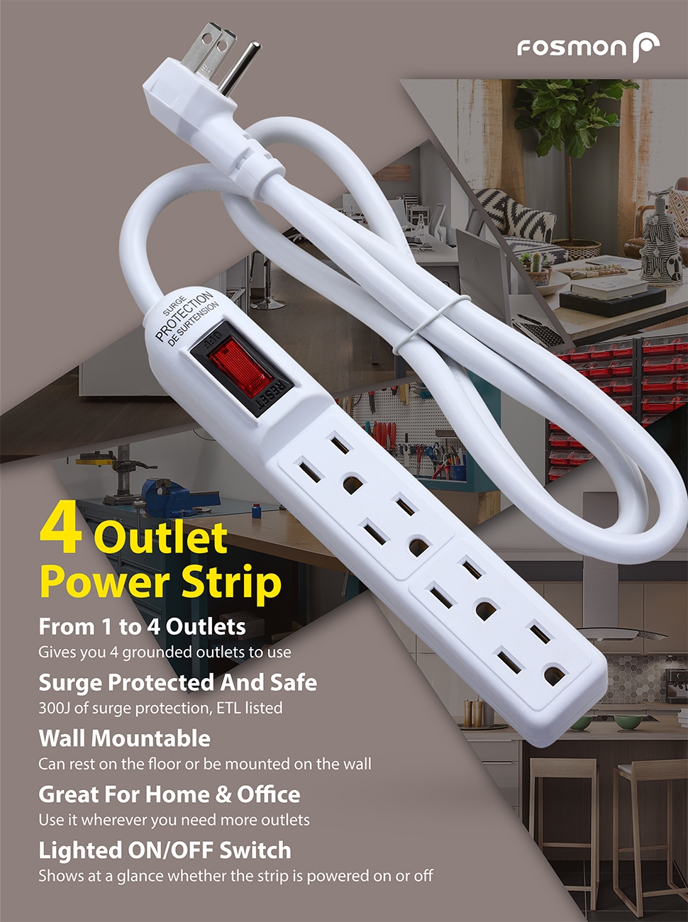 How to Install a Fosmon WavePoint Wireless Outlet Plug with Wall Switch  (with Braille On/Off Mark) 